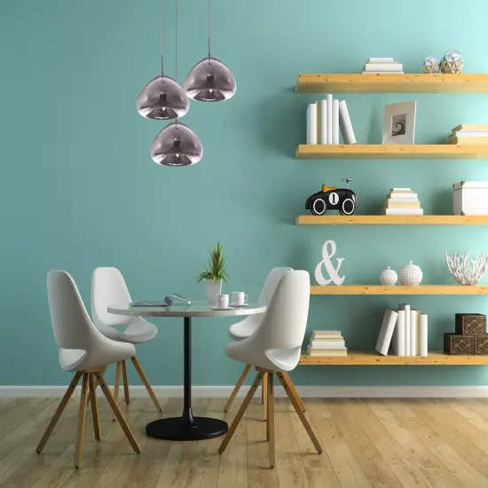 Reflection Collection Pendant D11in H7in Lt:1 Chrome finish {6}