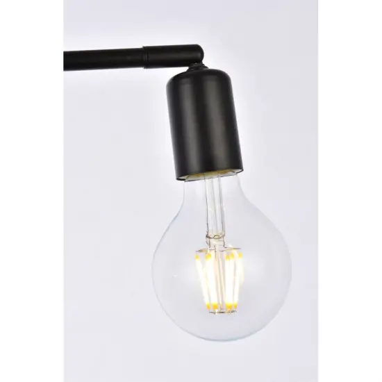 Zane 2 lights black flush mount {4}