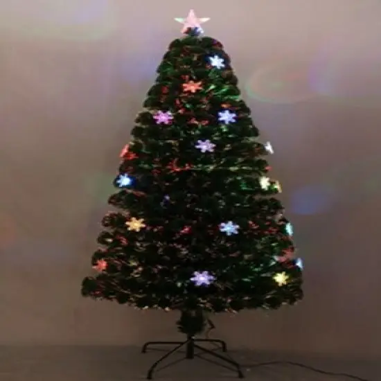 Perfect Holiday Fiber Christmas Tree with Lights - Pre-lit Artificial Xmas Tree, Festive Holiday Decor with LED Lights, Easy Assembly, Ideal for Small Spaces and Winter Celebrations {1}