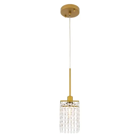 Taylor 1 light Brass Pendant {4}