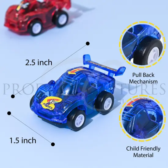2.5" Party Pack Assorted Pull Back Racing Cars - 24 Pieces {5}
