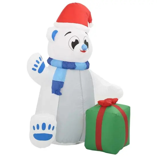 Christmas Inflatable Polar Bear LED Indoor and Outdoor 6 ft {5}