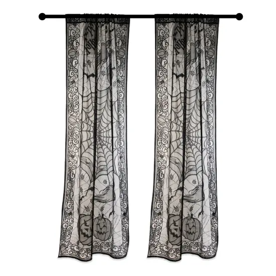 DII Happy Halloween Lace Window Panel {1}