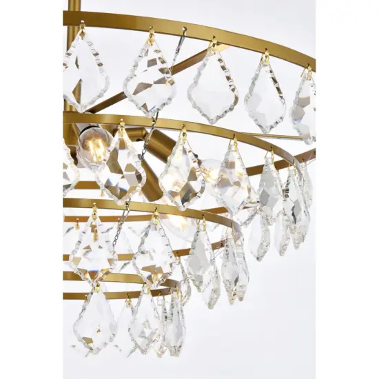 Ella 24 inch pendant in brass {5}