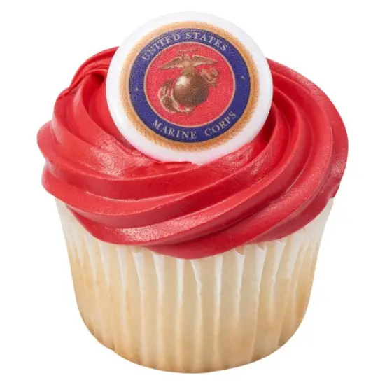 United States Marine Corps Cupcake Rings, 12ct {1}