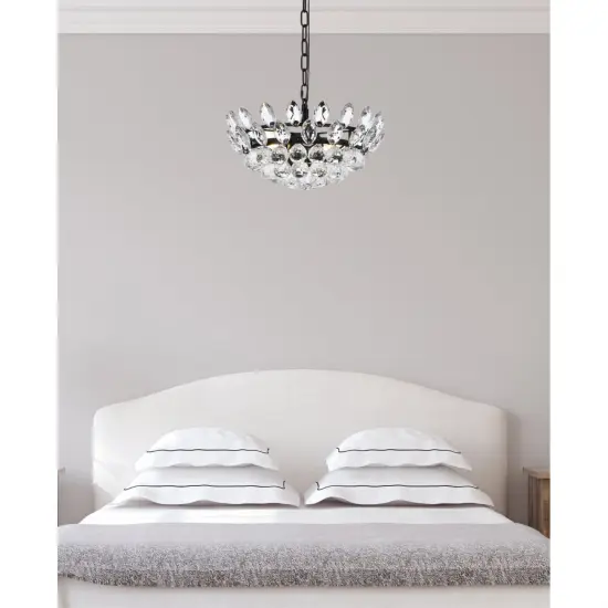 Emilia 16 inch pendant in black {2}