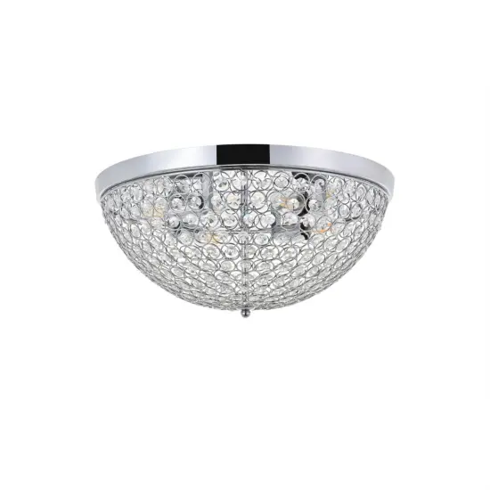 Taye 4 light Chrome Flush Mount {3}