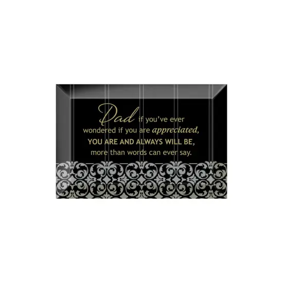 Dexsa Dad If You've Beveled Glass Plaque with Easel {1}