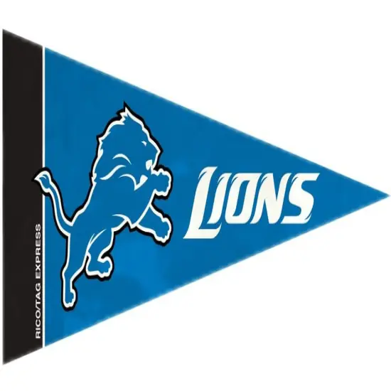 Officially Licensed Lions Mini Pennant, 4" x 9" {1}