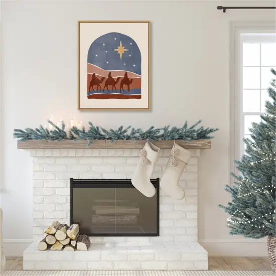 Boho Nativity II by Victoria Barnes Canvas Art Framed {6}