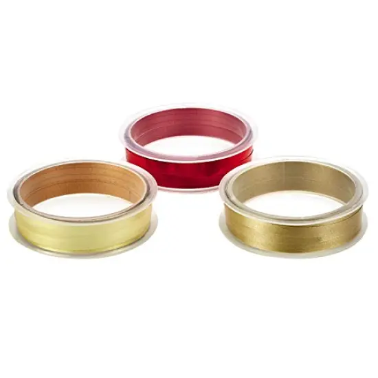 Hallmark 6" Small Holiday Gift Bag Set (Pack of 5; Red, White and Kraft) Snowflakes, Stripes, Merry {3}