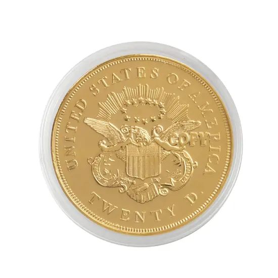 Tribute to America's Most Beautiful Coins - $20 Liberty Gold Piece 1850-1907 Replica Coin {2}