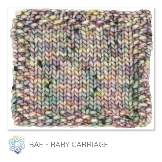 DIY Winter Hat Knit Kit. Includes Bulky Superfine Merino Wool Yarn, Printed Pattern, Pom-Pom, Rim Tag. Soft, Cozy, Great for Gifts Baby Carriage {2}