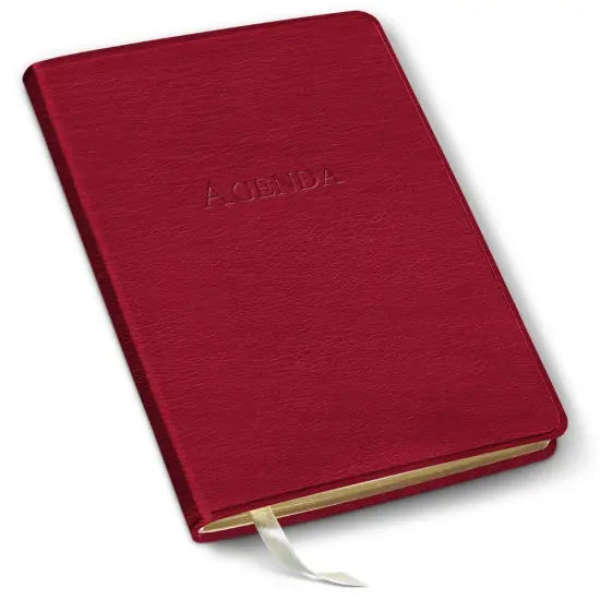 Undated Daily Planner by Gallery Leather - 8" x 5.5" Camden Red {1}