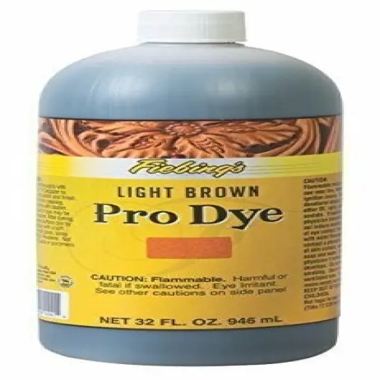 Premium 32 oz Pro Oil Leather Dye Light brown {1}