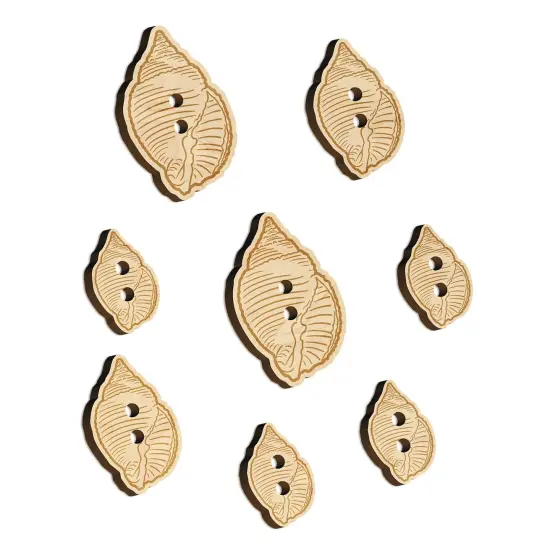 Nutmeg Shell Seashell Beach Wood Buttons for Sewing Knitting Crochet DIY Craft {7}