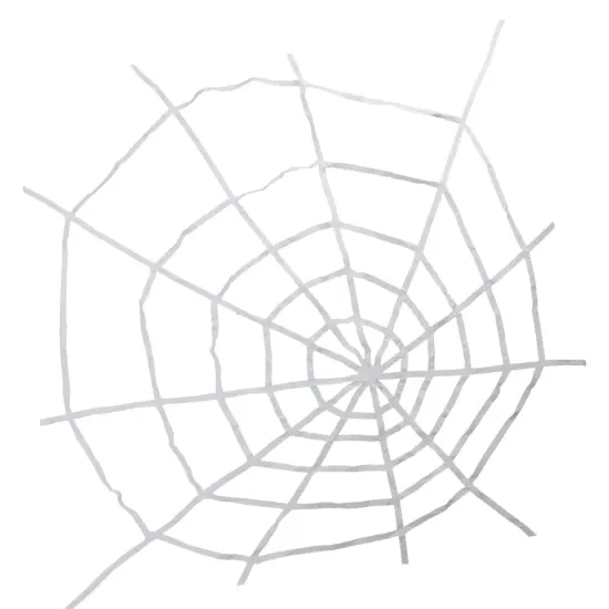 Northlight Spooky Spider Web Hanging Halloween Decoration - 80" - White {6}