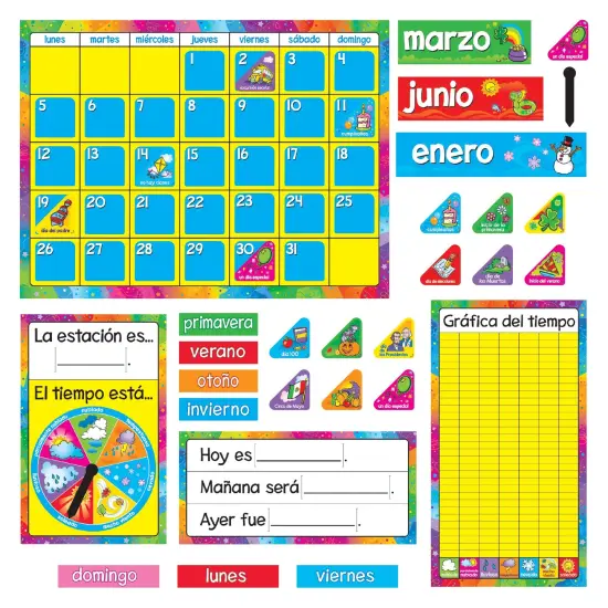Calendario Anual (Spanish) Bulletin Board Set, 2 Sets {1}