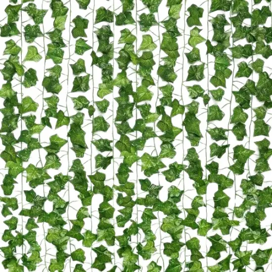 Kitcheniva Artificial Ivy Leaf Plants Hanging Decor 24 Pcs {1}