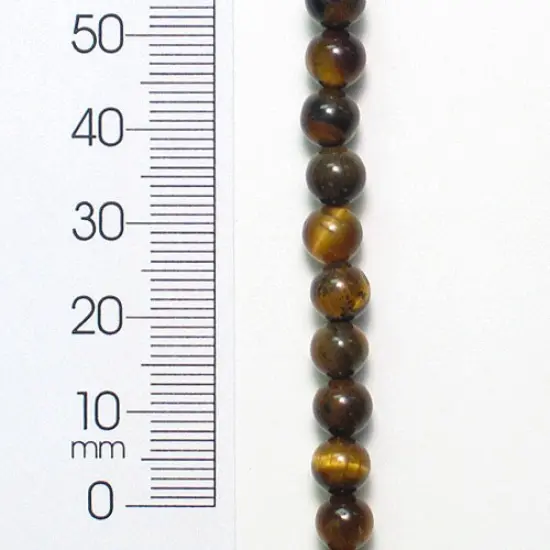 6 Packs of Tigereye 6mm Round Beads 8" Strand {1}