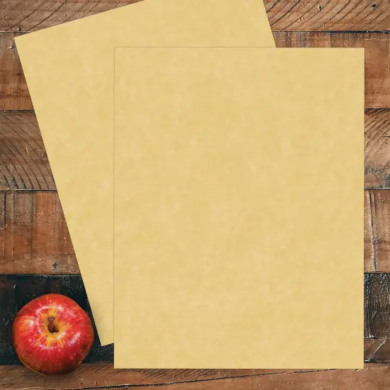 Great Papers! Parchment Paper Gold Stationery Letterhead, Invitations and Announcements, Printer Friendly, 8.5"x11", 100 Pack {2}