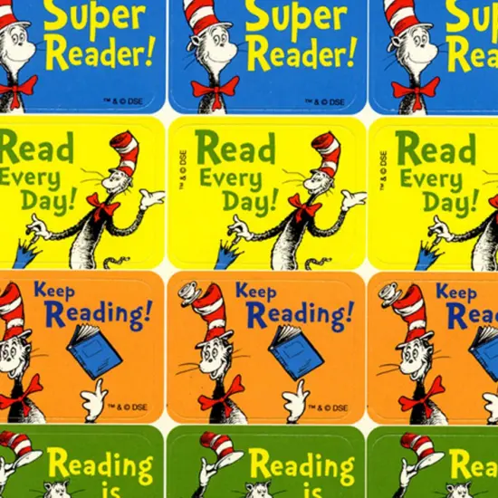 Cat in the Hat&trade; Reading Success Stickers, 120 Per Pack, 12 Packs {2}