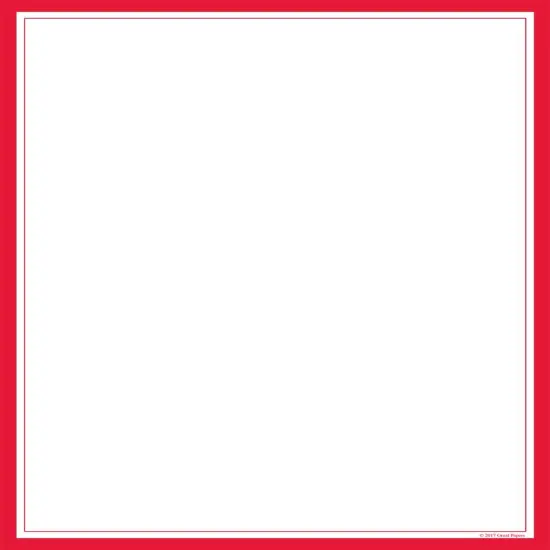 Great Papers! Red Border Stationery Letterhead, Invitations and Announcements, Printer Friendly, 8.5"x11", 80 Pack {1}
