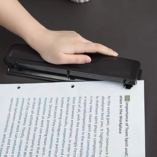 3 Hole Punch, 10 Sheet Capacity, Black {4}
