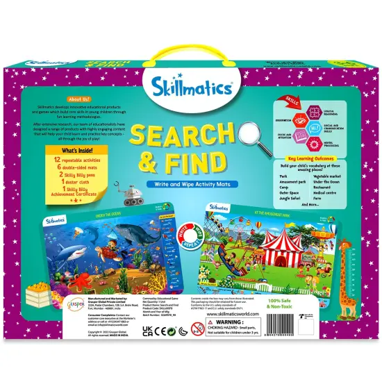Preschool Learning Activity - Search and Find Educational Game, Perfect for Kids, Toddlers Who Love Toys, Art and Craft Activities, Gifts for Girls and Boys Ages 3, 4, 5, 6 {3}