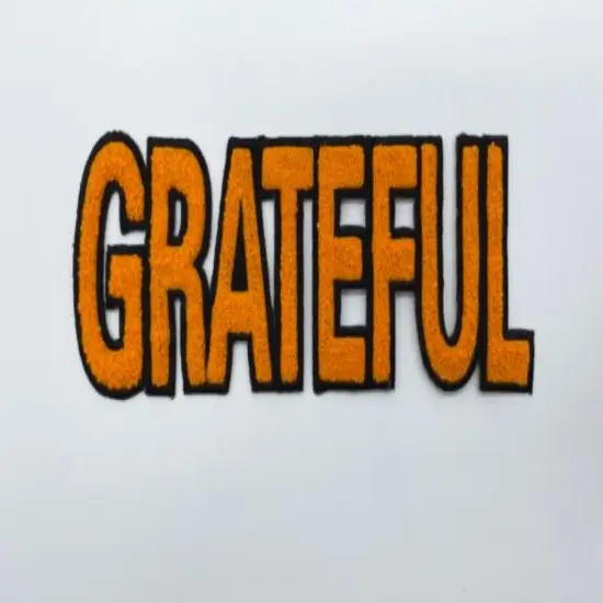 Large Grateful chenille patch {2}