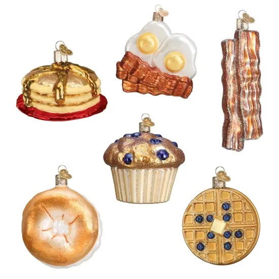 Old World Christmas: Breakfast Hanging Ornaments, Set of 6 {1}