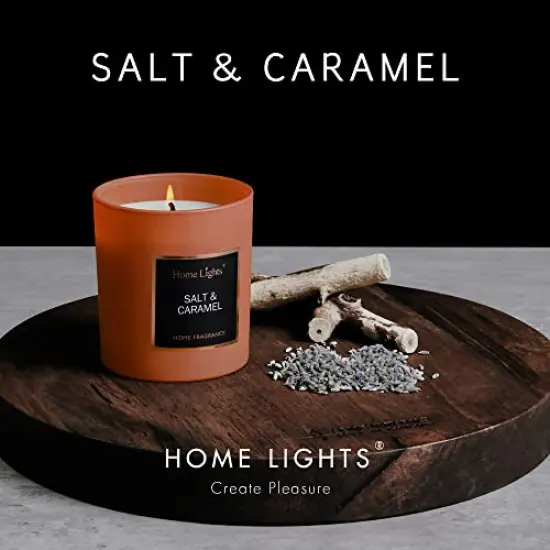 Jar Candle with Favorite Natural Fragrances - Quality Soy Wax, Smokeless Cotton Wick, Long Lasting 35 Hour Burn. Includes Luxury Lid in Gift Pack {1}