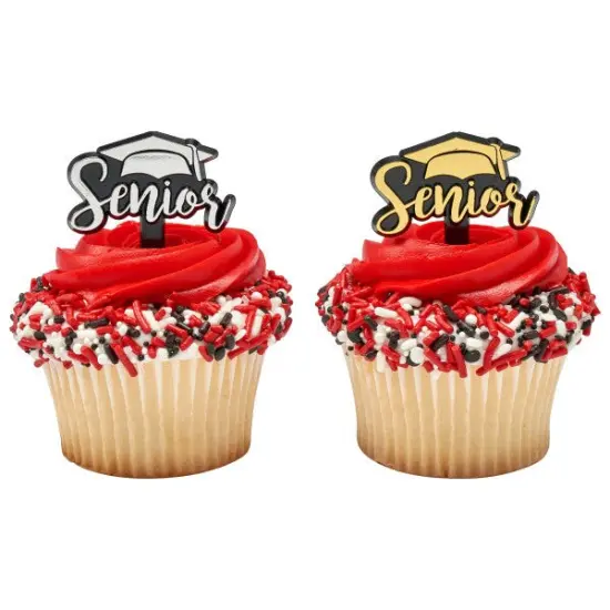 Senior DecoPics&reg; Cupcake Decoration, 12ct {3}