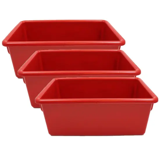 Cubbie Tray, Red, Pack of 3 {1}