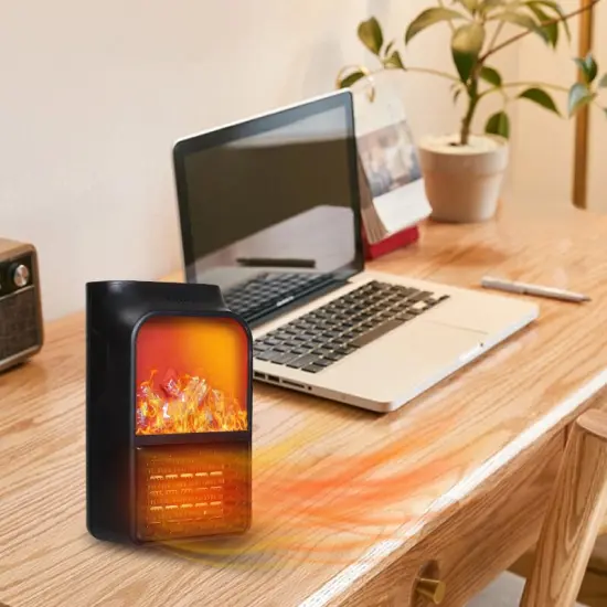 Electric Fireplace Heater Stove 1000W w/ 3D Realistic Flame Effect. {3}