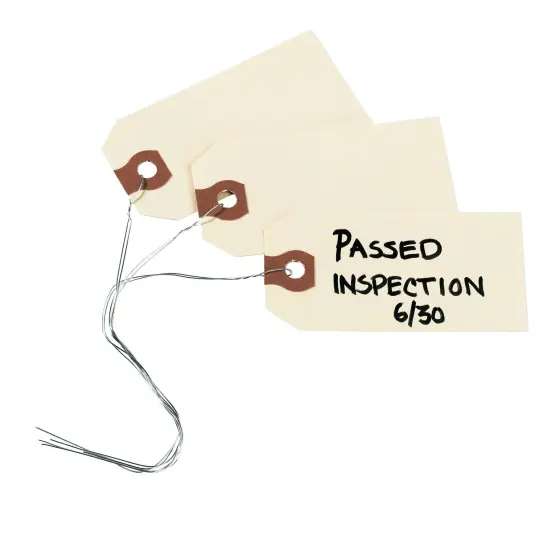 Avery Shipping Tags with Wire, 11.5 pt. Stock, 6-1/4" x 3-1/8", 1,000 Manila Hang Tags (12608) {4}