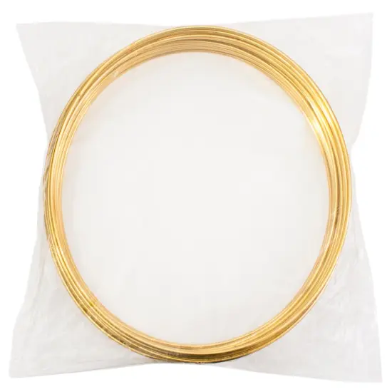 John Bead 12" Brass Metal Rings, 25pcs {4}