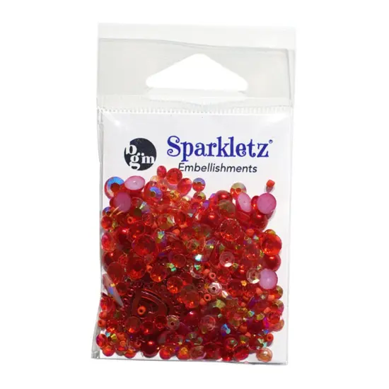 Buttons Galore Sparkletz DIY Craft Embellishments 30 Grams - 3 Packs - Love Song {2}