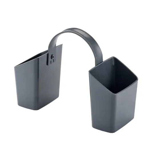 Antimicrobial Classroom Pencil Caddy with Handle, Gray {1}