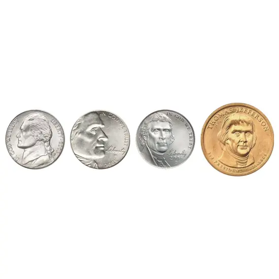 Life, Liberty And The Pursuit Of Happiness Thomas Jefferson Currency and Coin Wall Frame {3}
