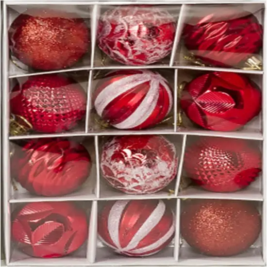 Christmas Tree Ornaments, 34PC Christmas Ball Decoration Silver {5}