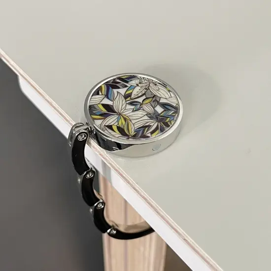 Wrapables Scenic Purse Hook Hanger, Foldable Handbag Table Hanger, Star Flower {3}