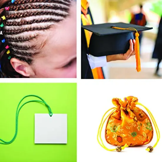 100 Yards 2mm Mandala Crafts Satin Rattail Cord String from Nylon for Chinese Knot, Macram&eacute;, Trim, Jewelry Making Maroon {3}