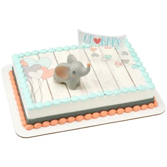 Oh Baby Elephant DecoSet&reg; Cake Decoration {1}