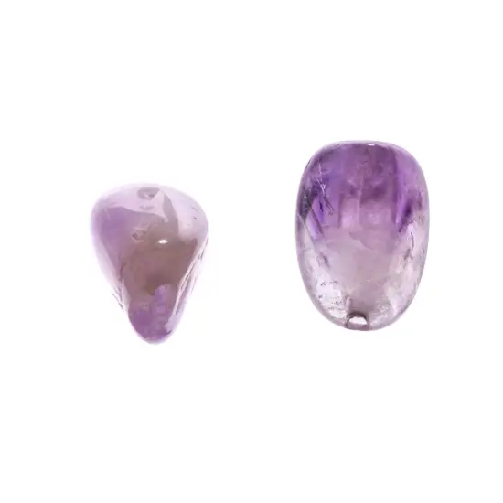 Earth's Jewel 10mm Amethyst Natural Semi-Precious Nugget 8" Strung Bead {2}