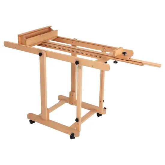 Creative Mark Savannah Studio Easel - Portable LightWeight Art Easel With Adjustable Angles With Wheels - Ideal For Artist, Perfect for Painting - Storage Drawer - Natural Finish - Ideal For Artist {2}