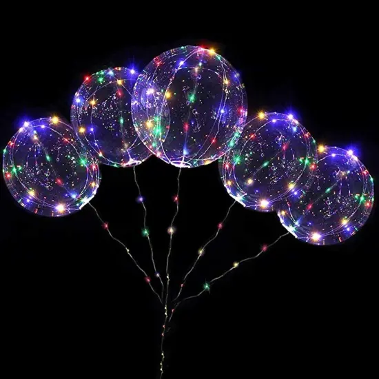10 LED Bobo Balloons for Festive Party Decor {2}