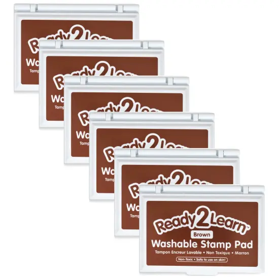 Washable Stamp Pad - Brown - Pack of 6 {1}