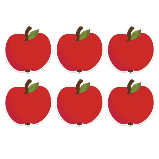 A Teachable Town Apples Paper Cut-Outs, 36 Per Pack, 6 Packs {1}