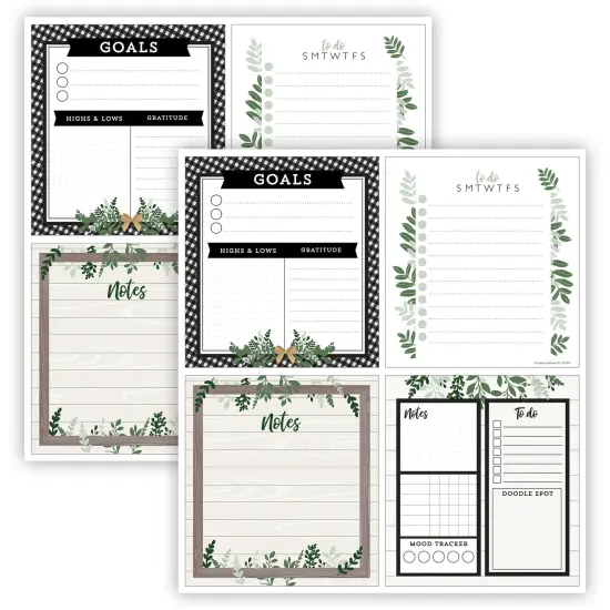 Farmhouse Notepad Set, 4 Per Set, 2 Sets {1}